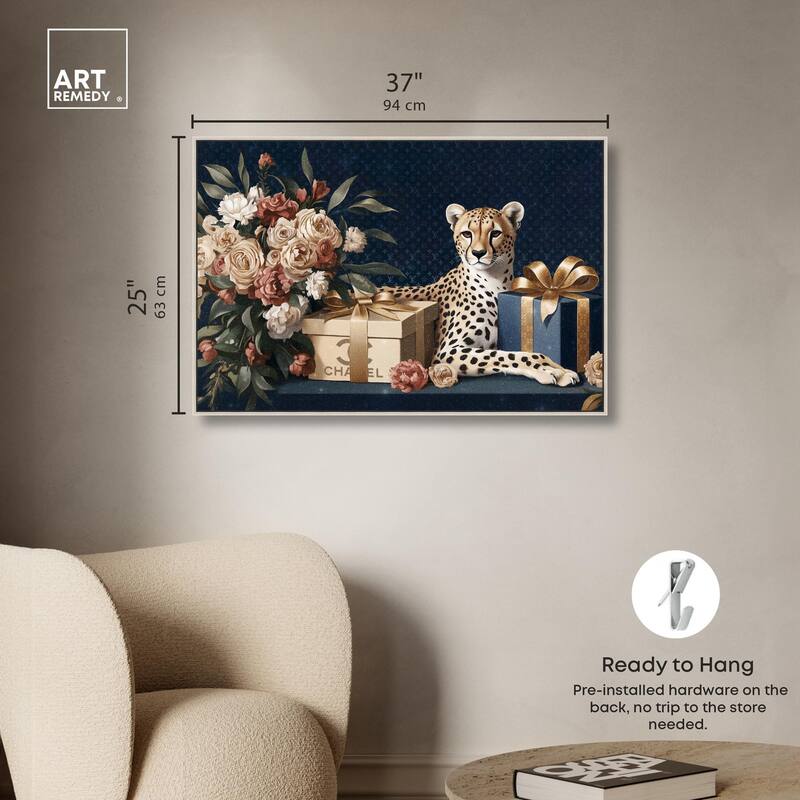 Cheetah Glam Gift Boxes Canvas by Art Remedy