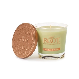 Root Candles Tea Leaf & Honey Scented 6.3 oz Small Veriglass Jar - On ...