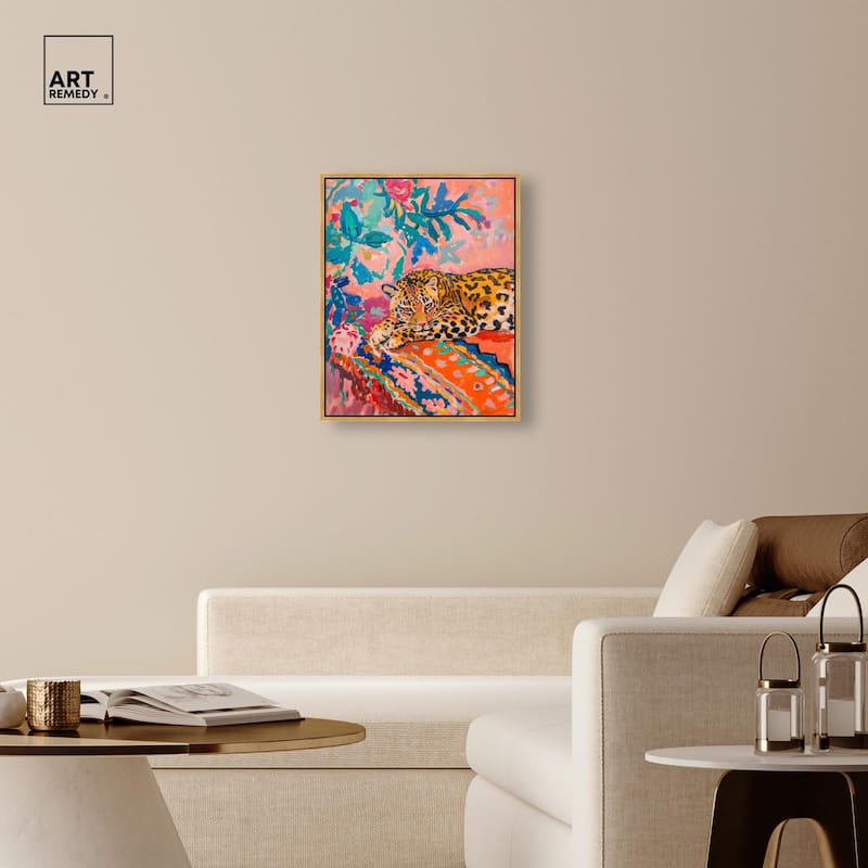 Jungle Cat in Color Canvas by Art Remedy