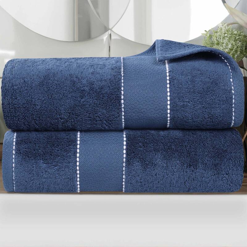 Superior Niles Cotton Ultra-Plush Absorbent Bath Sheets, Set of 2