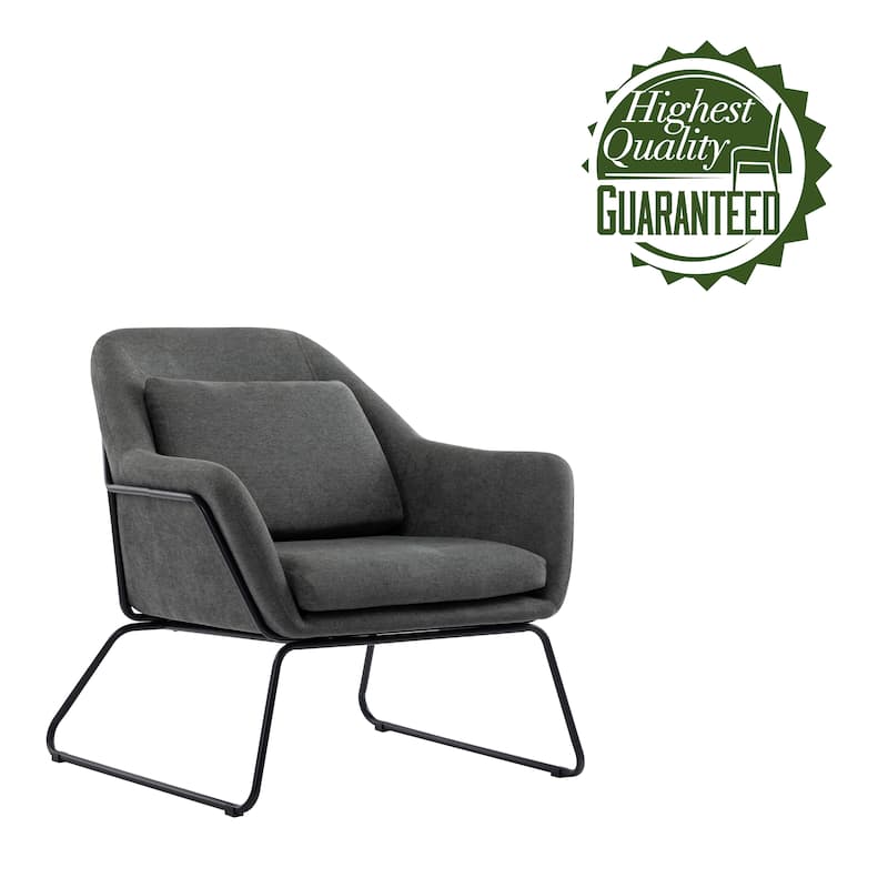Porthos Home Kylen Accent Chair, Polyester Upholstery, Metal Legs