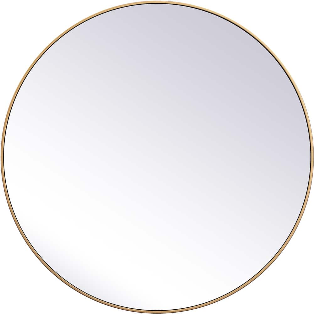 Elegant Lighting Eternity 45" Diameter Circular Beveled Metal Framed