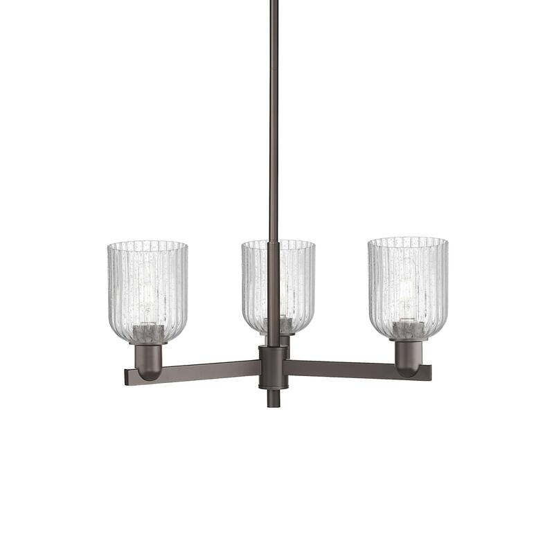 Innovations Lighting 716-3CR-9-18 Bridal Veil Chandelier Bridal Veil 3 - Oil Rubbed Bronze / Seedy