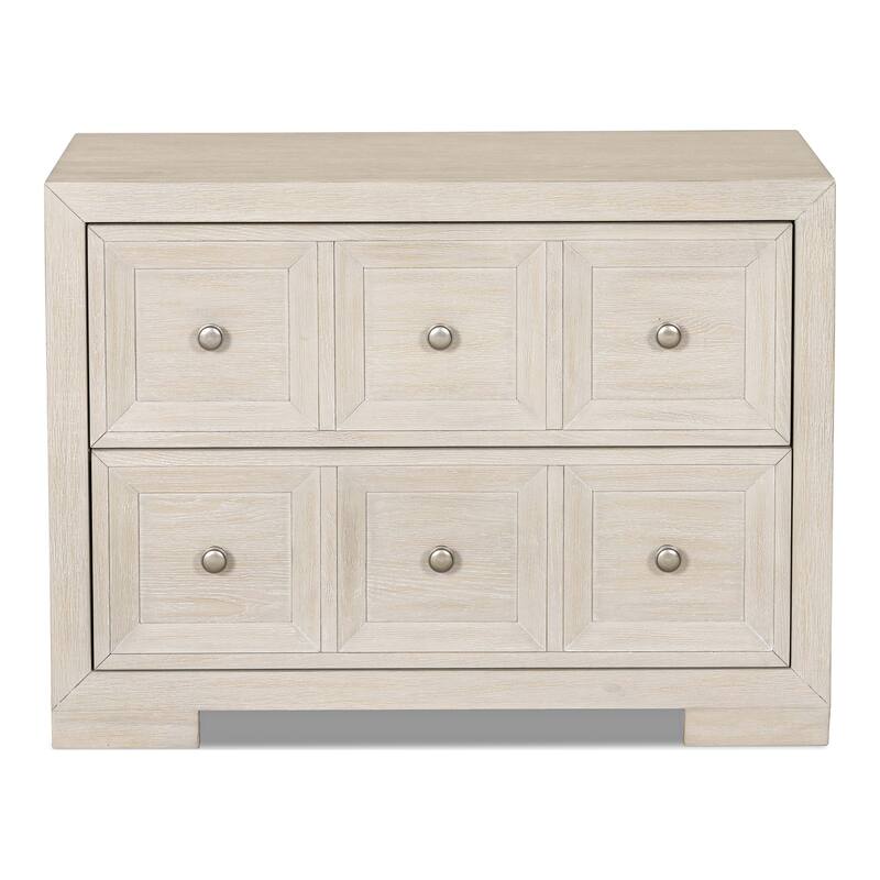 Furniture of America Durem Modern Classic 5-Piece Solid Wood Panel Bedroom Set with 2-Drawer Oversized Nightstand