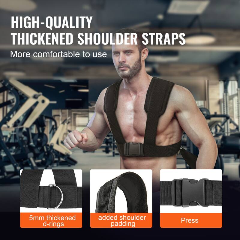 VEVOR Weight Training Pull Push Sled, Fitness Strength Speed Training Sled for Athletic Exercise and Speed Improvement