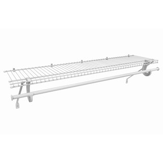 ClosetMaid SuperSlide White Wire Storage Shelf Kit with Closet Rod