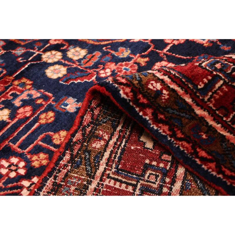 ECARPETGALLERY Hand-knotted Anatolian Vintage Dark Navy Wool Rug - 5'9 x 9'0