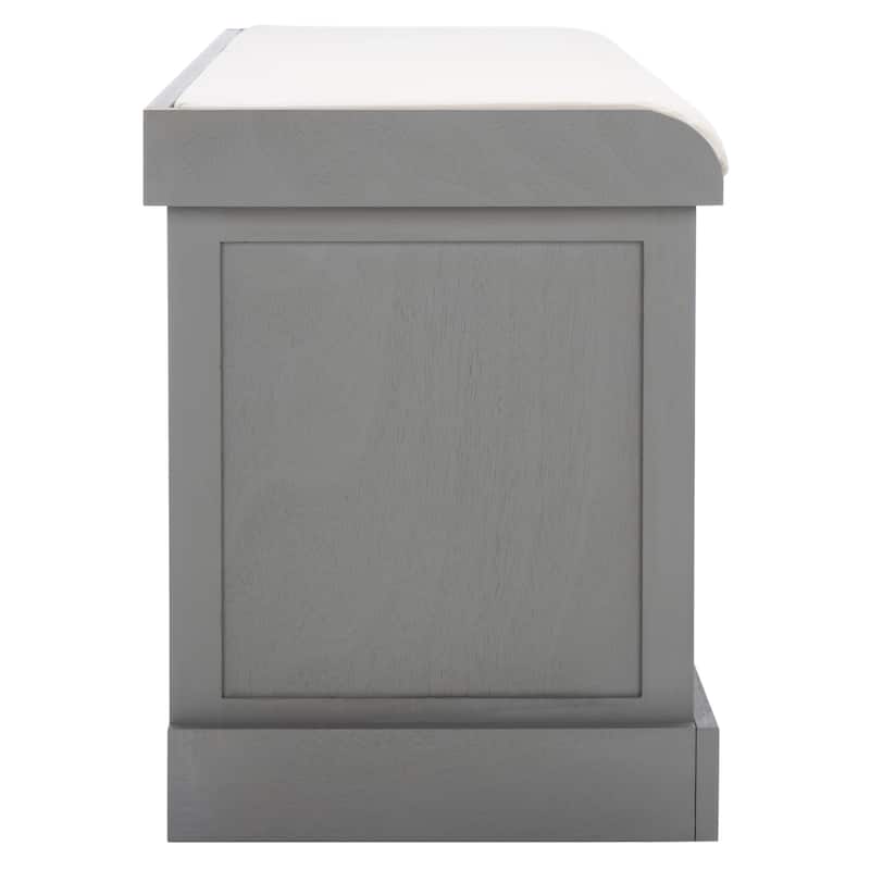 SAFAVIEH Mozella 3-Drawer Cushion Bench - 42" W x 15" D x 20" H - 42Wx15Dx20H