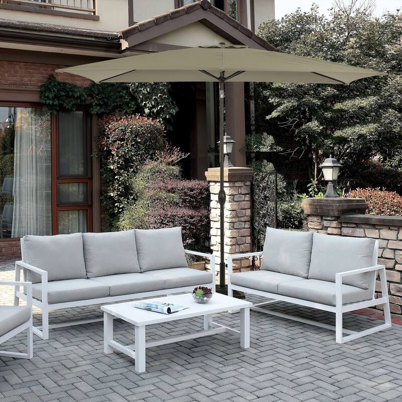 Clihome 10' x 6'5 Aluminum Rectangular Market Umbrella
