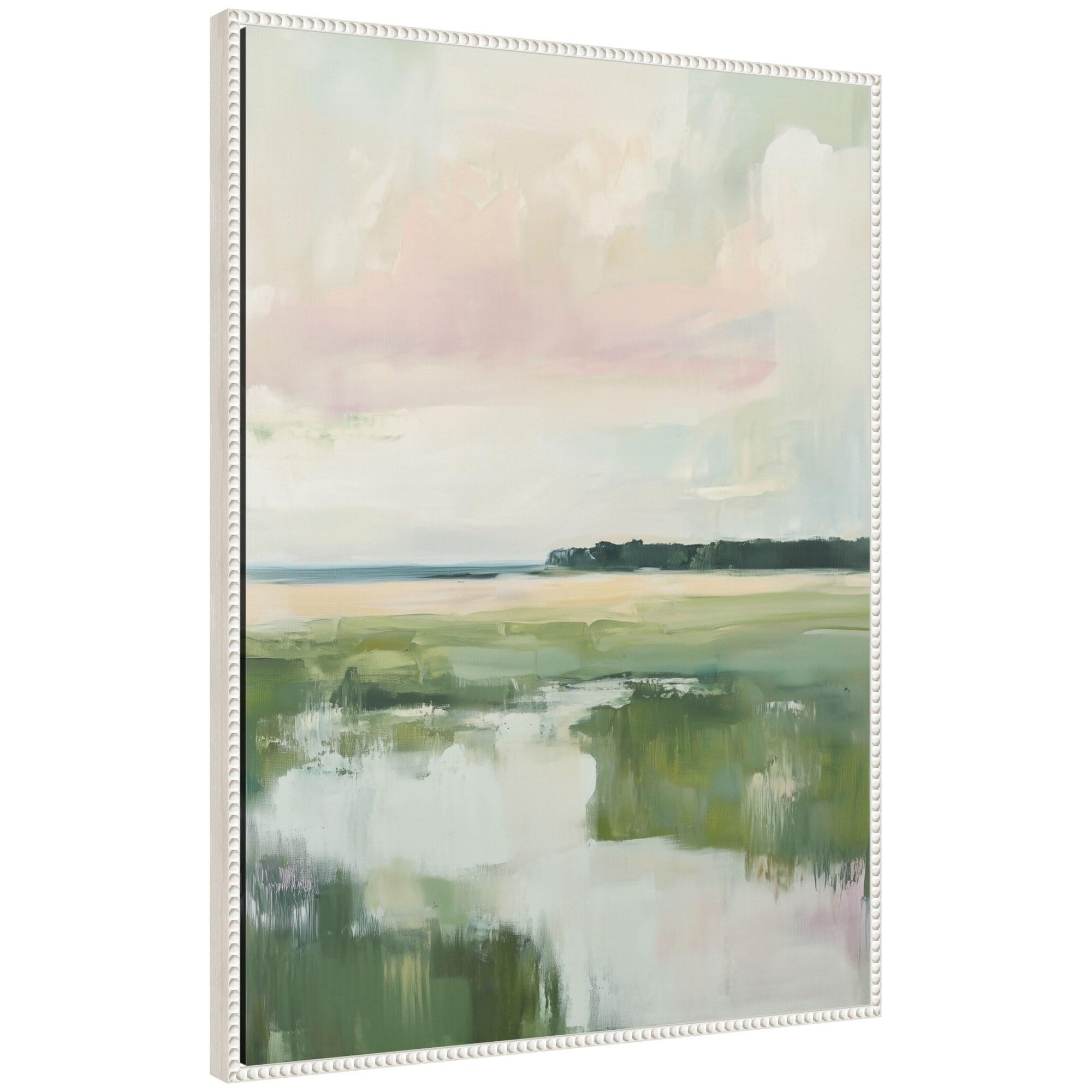 Kate and Laurel Sylvie Pastel Horizon I Framed Canvas by Amy Lighthall