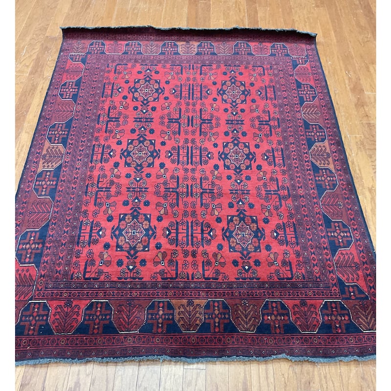 HERAT ORIENTAL Hand-knotted Khal Mohammadi Wool Rug (4'11 x 6'4) - 4'11" x 6'4"