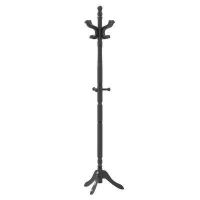 Costway Solid Rubber Wood Coat Rack with 3 Adjustable Heights and 11 - See Details
