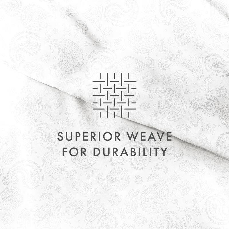 Becky Cameron Coarse Paisley 3 Piece Duvet Cover Set