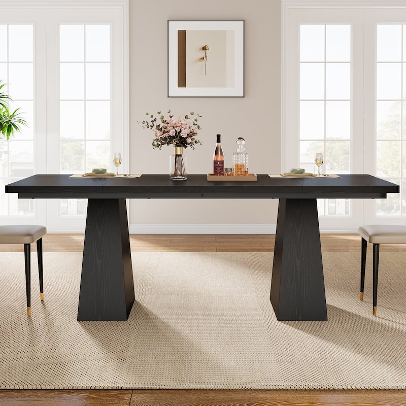 63 Inches Farmhouse Kitchen Dining Table for 4-6