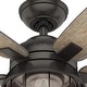 preview thumbnail 6 of 26, Hunter 52" Coral Bay Outdoor Ceiling Fan with Light
