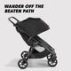 preview thumbnail 2 of 5, Baby Jogger City Mini GT2 All-Terrain Double Stroller, Jet - N/A
