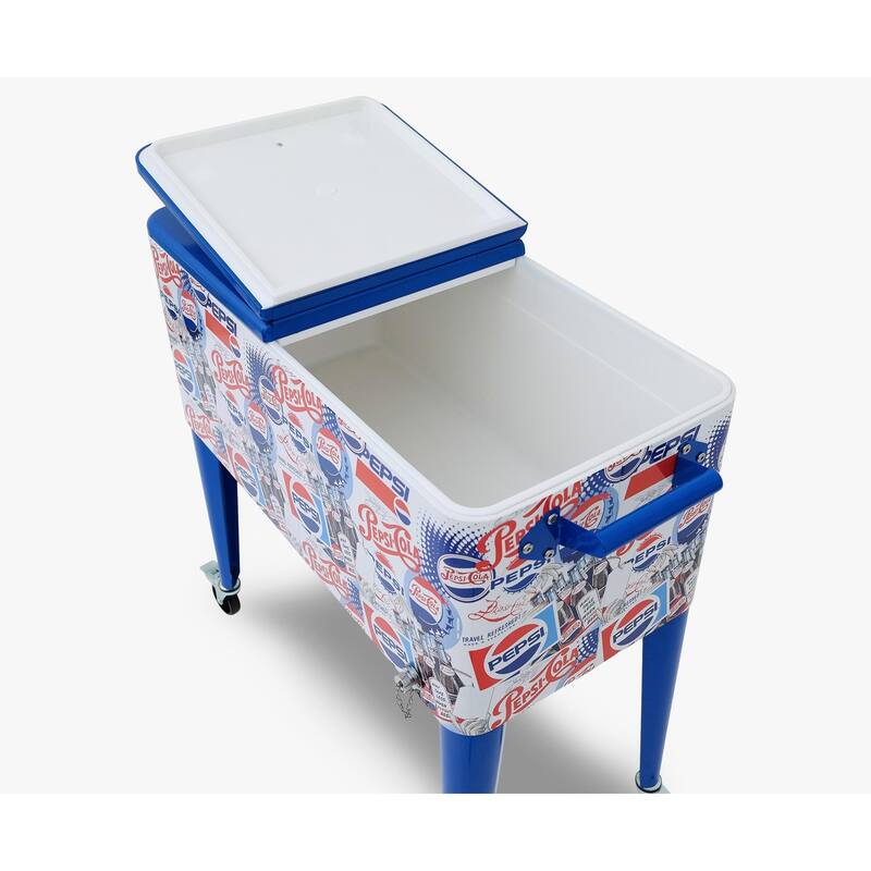 Permasteel 80-Qt Classic Outdoor Rolling Patio Cooler with Wheels