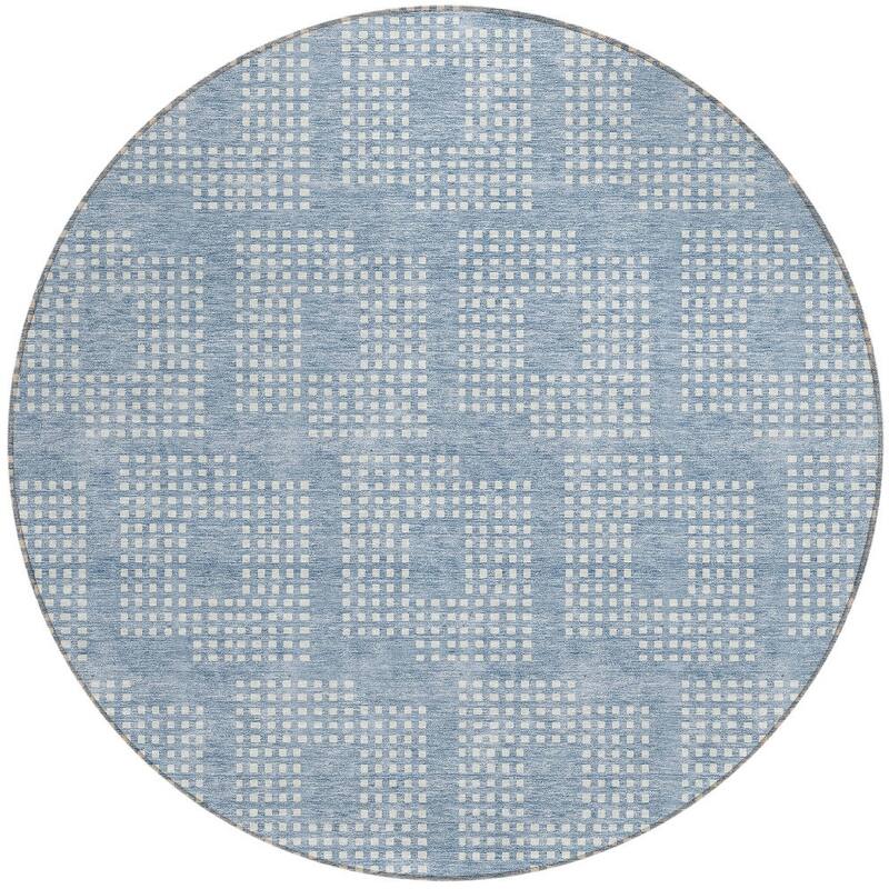 HomeRoots Geometric Transitional Rectangle Outdoor Rug
