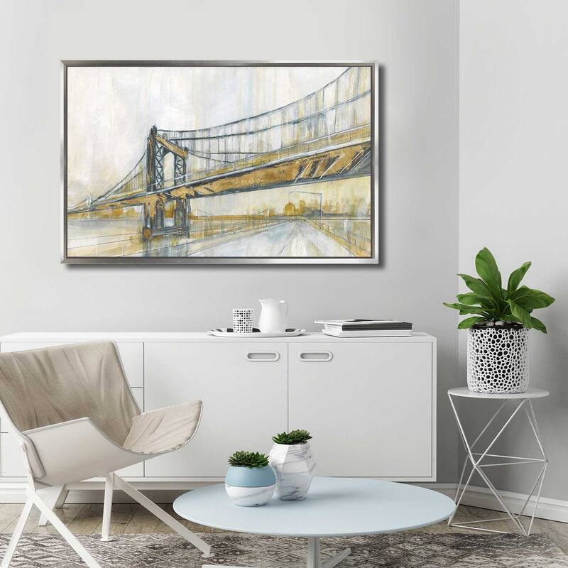 "Brooklyn Rain" by Carol Robinson Print on Floating Canvas
