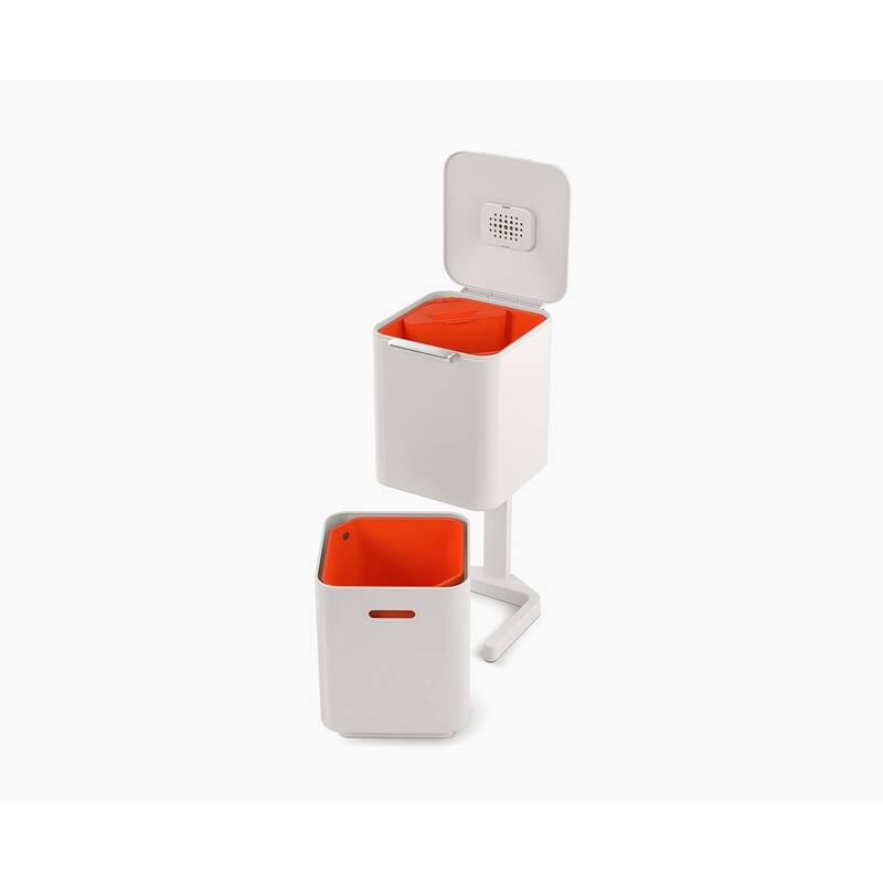 Joseph Joseph Totem Compact 40L Dual Trash Can and Recycle Bin (8 US Gallons)