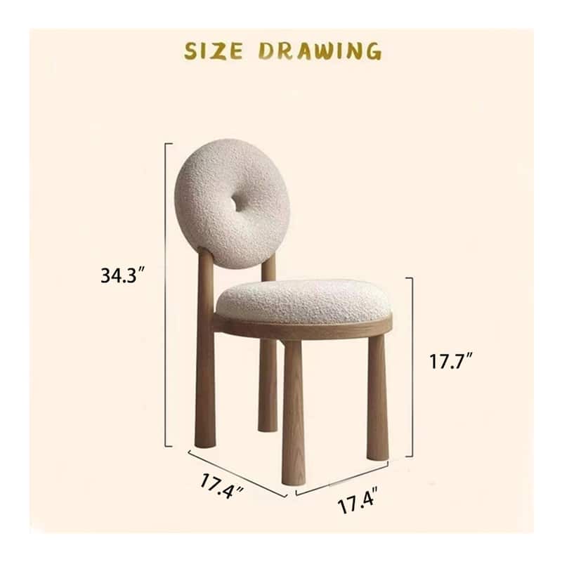 Round Back Vanity Chair