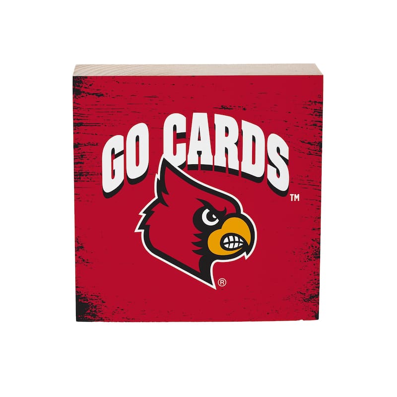 University of Louisville Wooden Tabletop Mantel Shelf Sign