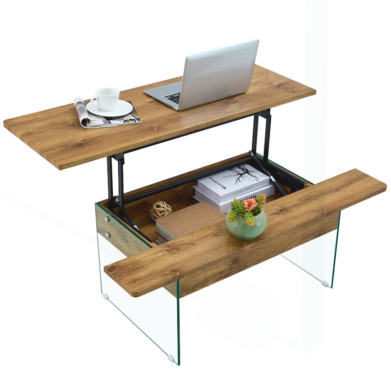 Versatile Lifting Coffee Table with Storage and Multiple Options