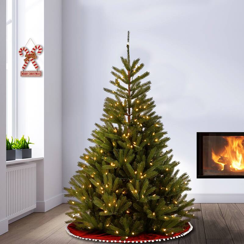 National Tree Company 6.5 ft. Topeka Spruce Tree with Clear Lights - 6.5 Foot