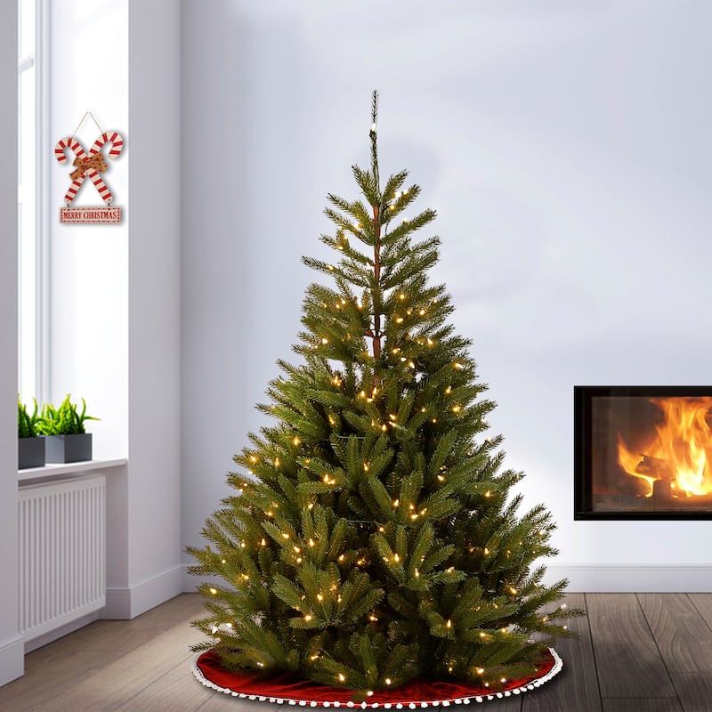 National Tree Company 7.5 ft. Topeka Spruce Tree with Clear Lights - 7.5 Foot