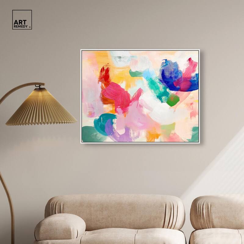 Pastel Riot I Colorful Canvas by Art Remedy