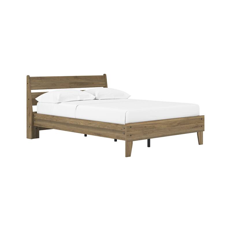 Signature Design by Ashley Deanlow Brown Platform Panel Bed