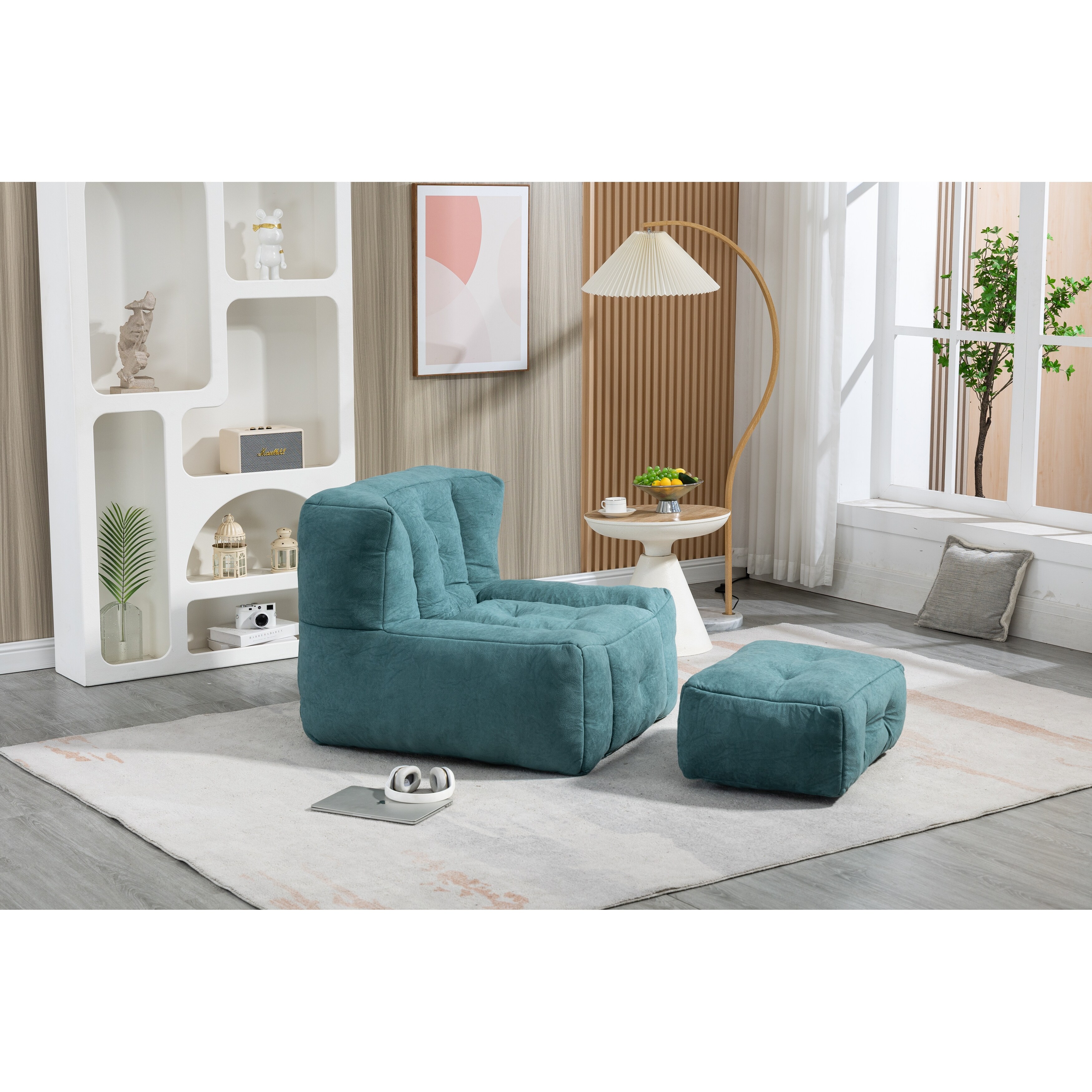 Green fluffy sales chair