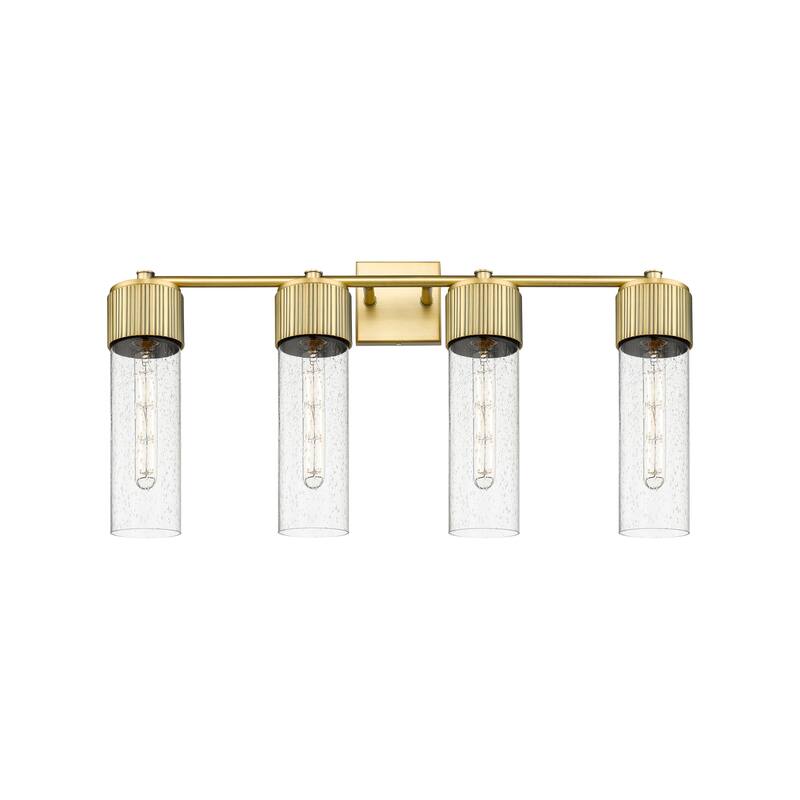 Innovations Lighting 428-4W-16-31 Bolivar Vanity Bolivar 4 Light 31" - Brushed Brass / Seedy