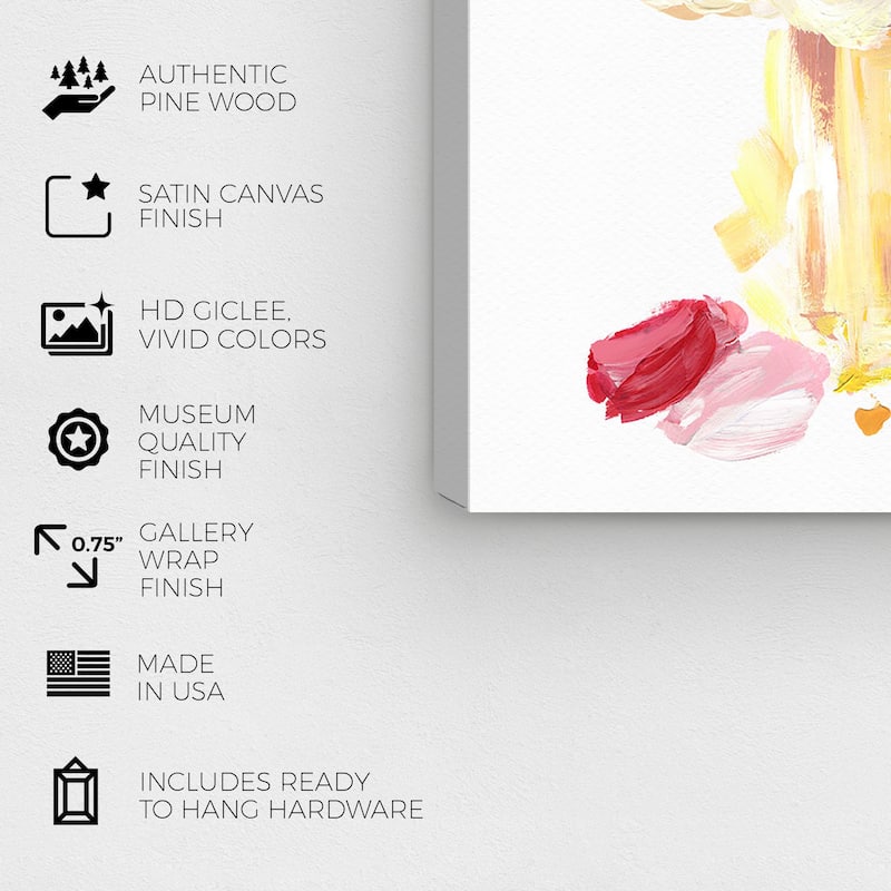 Wynwood Studio Canvas Fashion and Glam Pastel Fleur Perfume Pink and Pastel Pink Glam Wall Art Canvas Print
