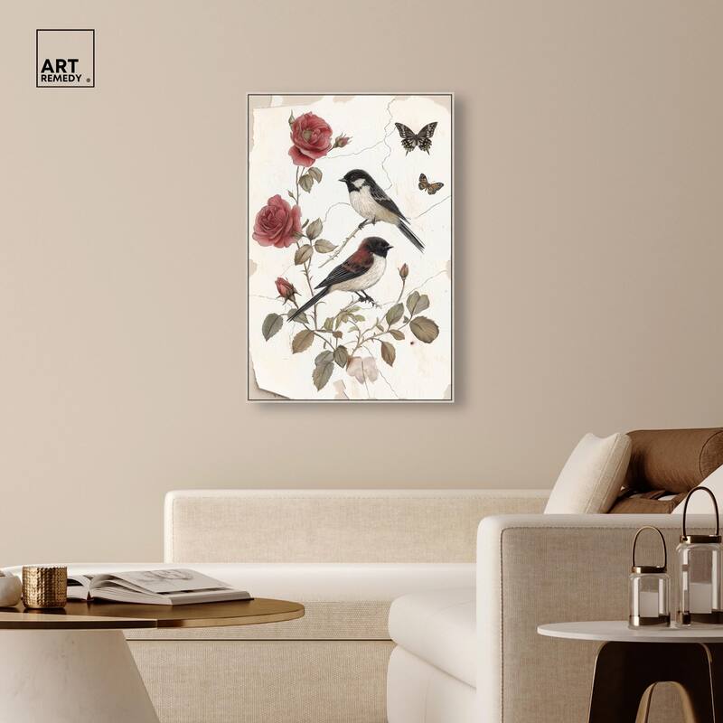Birdsong and Bloom Canvas by Art Remedy