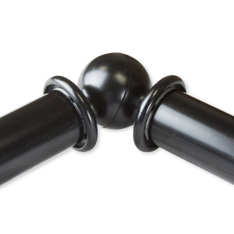 InStyleDesign Lotus 4-Sided Bay Window Curtain Rod
