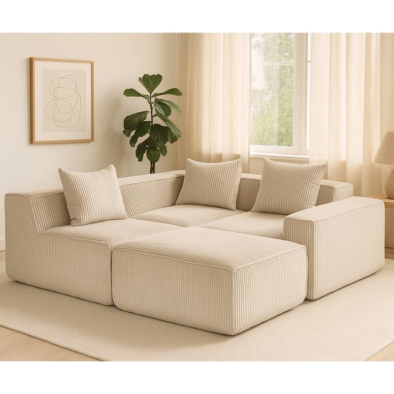 Multi Person Modular Compression Sofa That Can Be Freely