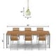 preview thumbnail 12 of 10, River of Goods Danna Gold and Cream Ombre Mercury Glass and Metal Bell Shade Pendant Light - 9"x 9"x 20/64"