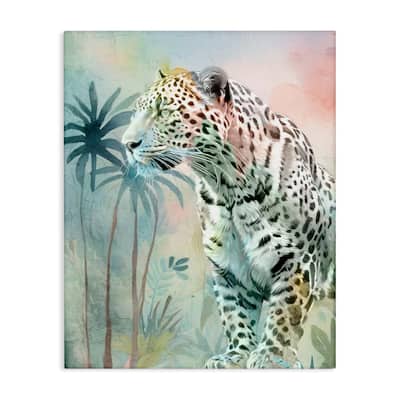 Stupell Gazing Jungle Leopard Canvas Wall Art Design By Kim Allen