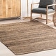 preview thumbnail 19 of 31, Home Conservatory Striped Handwoven Jute Area Rug