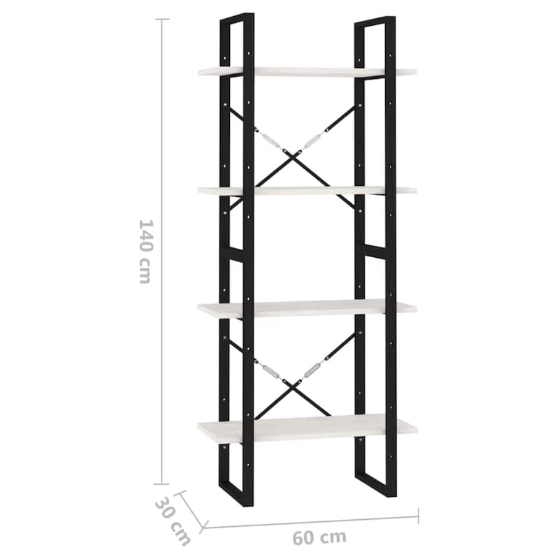 vidaXL Bookshelf Book Cabinet Shelving Unit for Living Room Engineered Wood