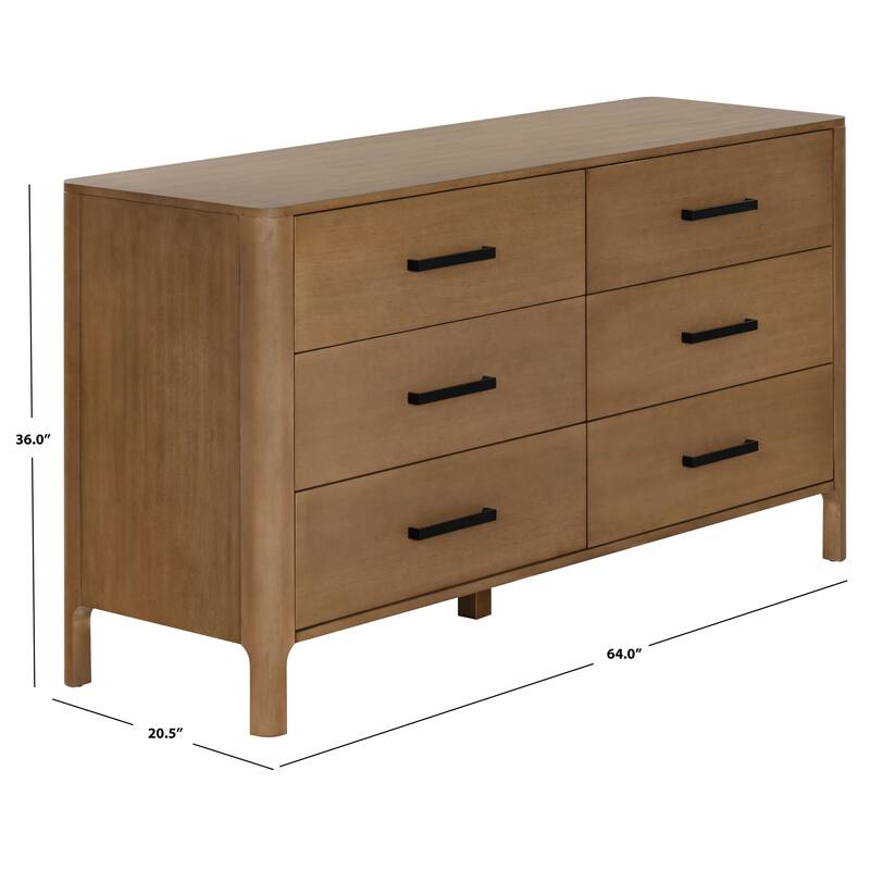 SAFAVIEH Couture Abbiava 6-Drawer Wood Dresser