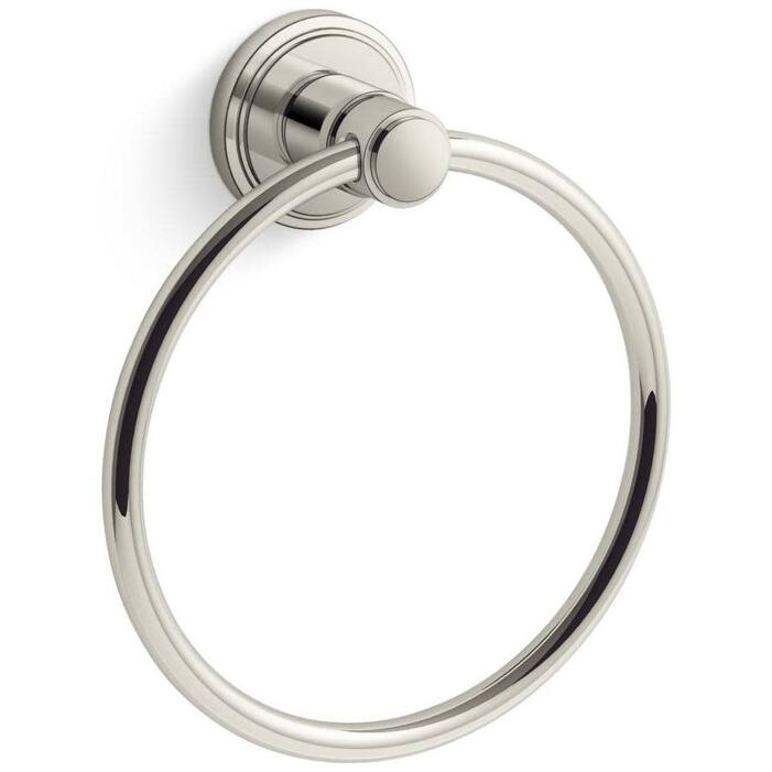 Kallista P80264-00 Vir Stil Minimal 6-3/8" Wall Mounted Towel Ring - Polished Nickel