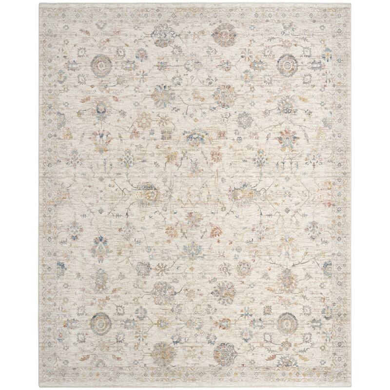 Nourison Antique Fusion Indoor only Cream / Ivory Persian Area Rug