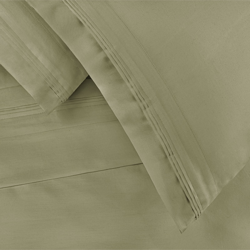 Superior Egyptian Cotton 650 Thread Count Deep Pocket Solid Sheet Set