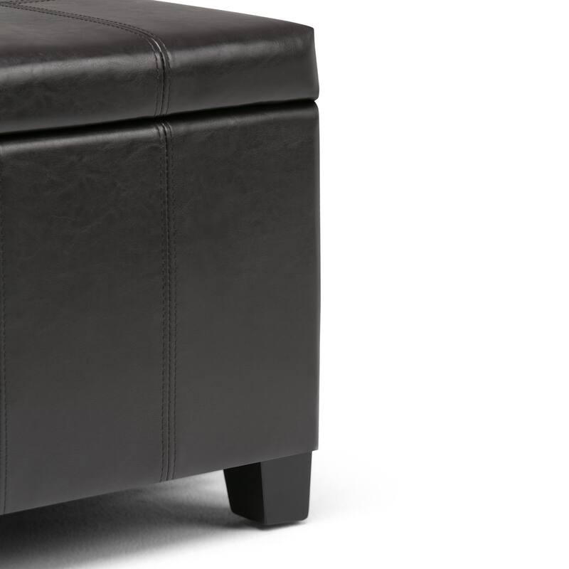 Storage Ottoman Bench - Dark Brown