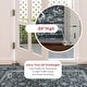 preview thumbnail 4 of 38, Washable Area Rug for Entryway Moss Soft Indoor Door Mat Distressed Floral Low-Pile Kitchen Rugs