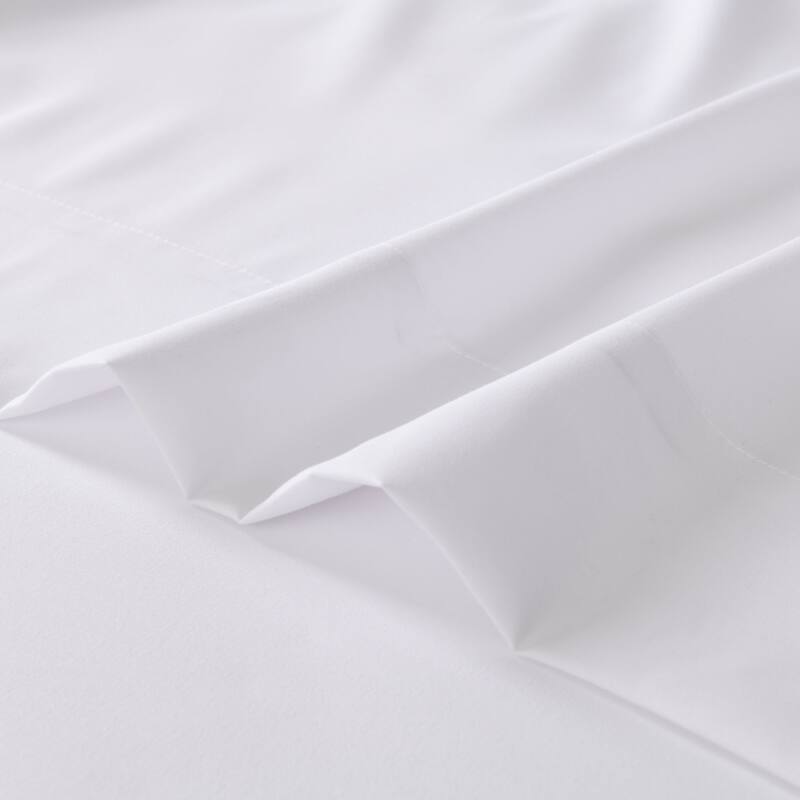 3/4 Pcs Soft Solid & Embroidery Bed Sheets Set