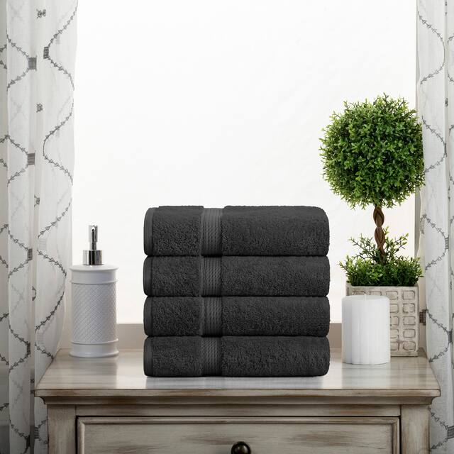 Marche Egyptian Cotton 4 Piece Hand Towel Set by Miranda Haus