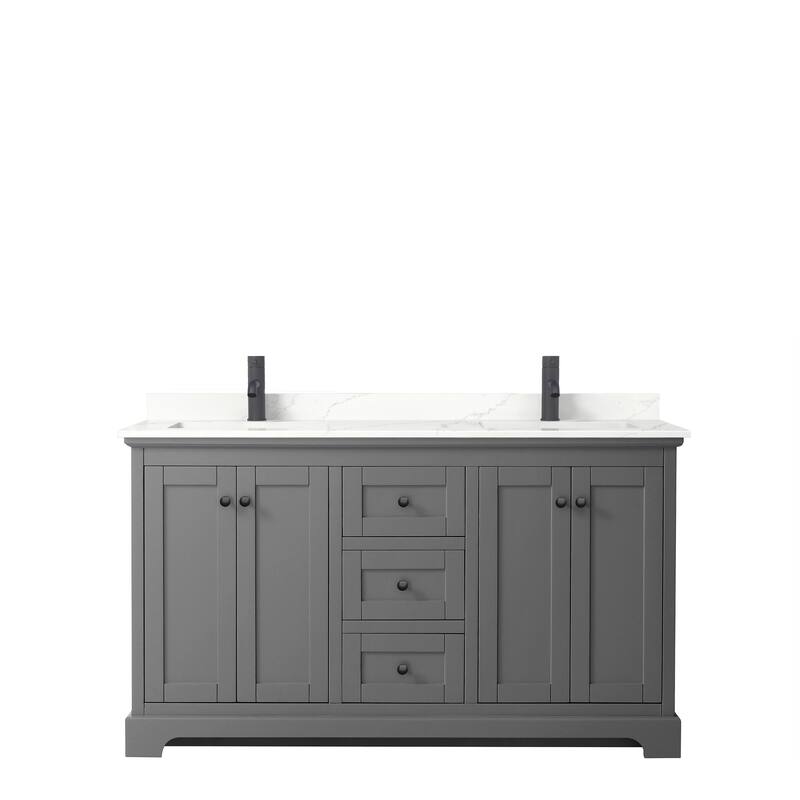 Avery 60-inch Double Vanity, Quartz Top